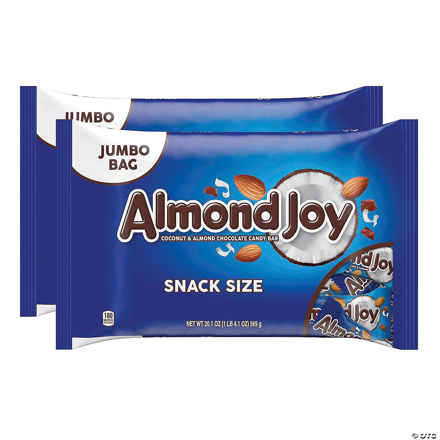 ALMOND JOY Snack Size Candy Bars - 2 Pack, 20.1oz bags 3 ALMOND JOY Snack Size Candy Bars - 2 Pack, 20.1oz bags