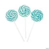 Swirl Lollipops - 24 Pc. -Candy&Snacks Official Shop aqua blue swirl lollipops 24 pc 5 1487 1