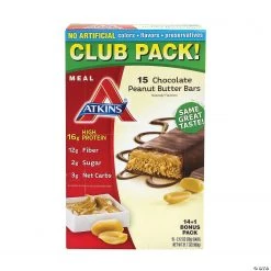 ATKINS High Protein Meal Bars Chocolate Peanut Butter - 15 Pieces
