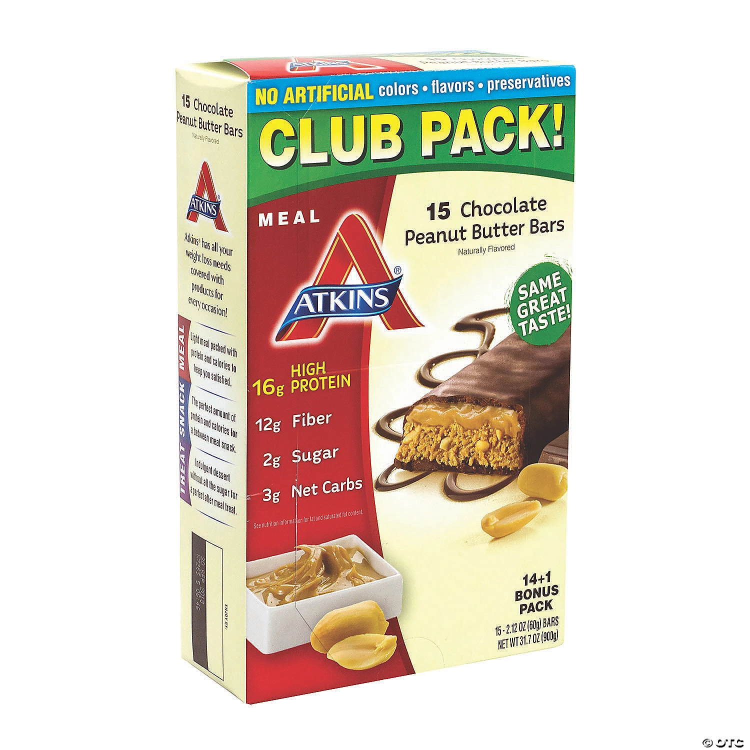 ATKINS High Protein Meal Bars Chocolate Peanut Butter - 15 Pieces 4 ATKINS High Protein Meal Bars Chocolate Peanut Butter - 15 Pieces - Image 2