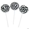Swirl Lollipops - 24 Pc. -Candy&Snacks Official Shop black and white swirl lollipops 24 pc 5 1428 1