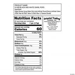 Swirl Lollipops - 24 Pc. -Candy&Snacks Official Shop black and white swirl lollipops 24 pc 5 1428 a05 1