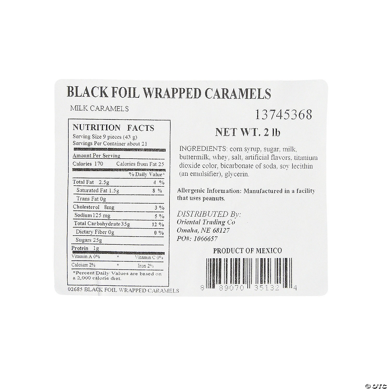 Foil-Wrapped Caramels - 189 Pc. 4 Foil-Wrapped Caramels - 189 Pc. - Image 2