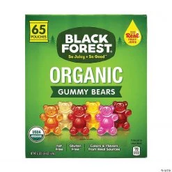 Candy&Snacks Official Shop 20 Black Forest Organic Gummy Bears, 0.8 oz, 65 Count