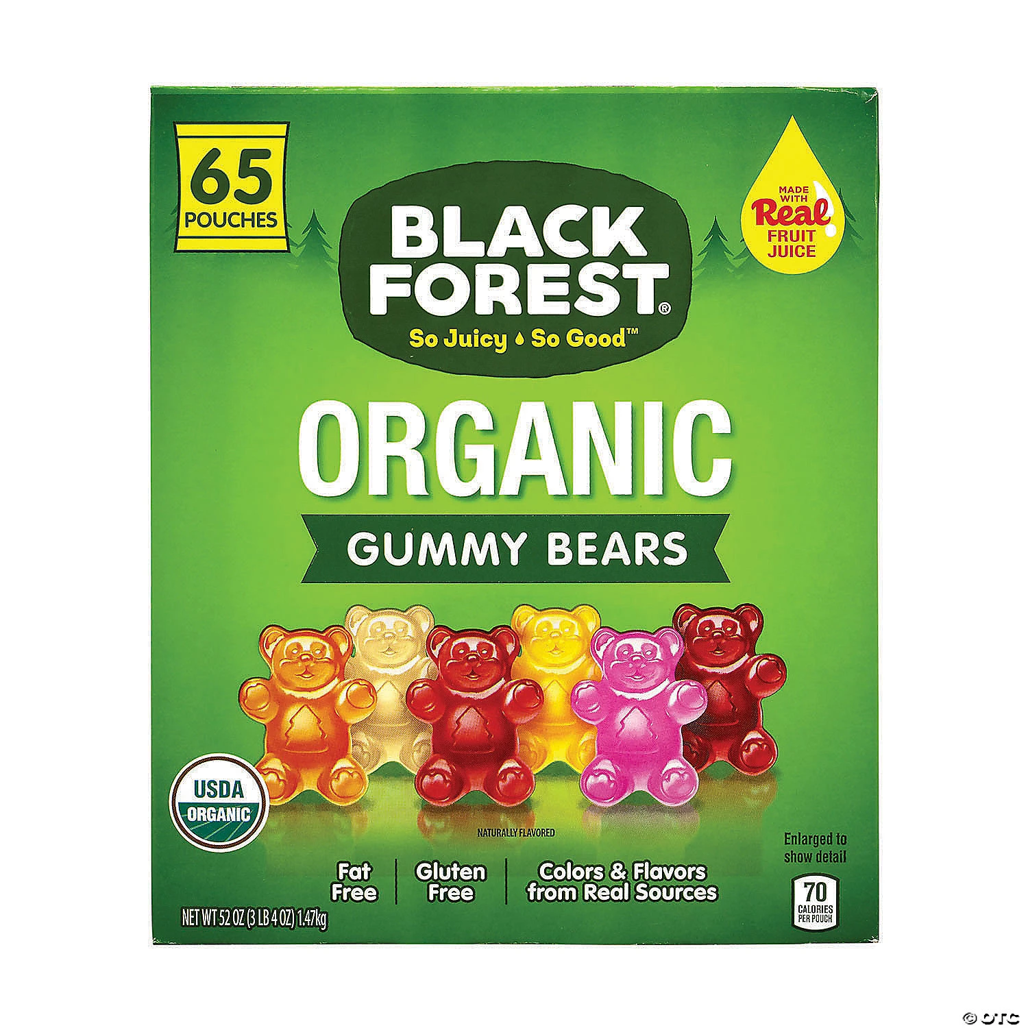 Black Forest Organic Gummy Bears, 0.8 oz, 65 Count 3 Black Forest Organic Gummy Bears, 0.8 oz, 65 Count