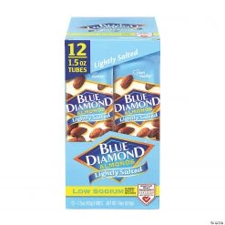Blue Diamond Low Sodium Lightly Salted Almonds, 1.5 oz, 12 Count -Candy&Snacks Official Shop blue diamond low sodium lightly salted almonds 1 5 oz 12 count13966299 a02 1