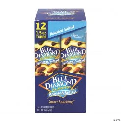 Blue Diamond Roasted Salted Almonds, 1.5 oz, 12 Count 9 Blue Diamond Roasted Salted Almonds, 1.5 oz, 12 Count -Candy&Snacks Official Shop blue diamond roasted salted almonds 1 5 oz 12 count13966390 a02 1