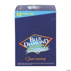 Blue Diamond Roasted Salted Almonds, 1.5 oz, 12 Count 10 Blue Diamond Roasted Salted Almonds, 1.5 oz, 12 Count -Candy&Snacks Official Shop blue diamond roasted salted almonds 1 5 oz 12 count13966390 a03 1