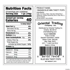 Mini Twisty Lollipops - 24 Pc. -Candy&Snacks Official Shop blue mini twisty lollipops 24 pc 13640406 a05 1