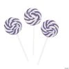 Swirl Lollipops - 24 Pc. -Candy&Snacks Official Shop bright purple swirl lollipops 24 pc 5 1655 1