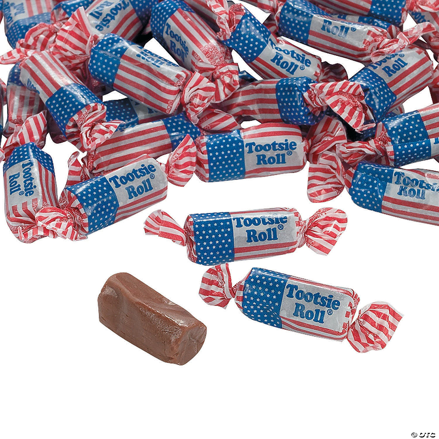 Bulk Tootsie Roll® USA Flag Midgees Chocolate Candy - 1680 Pc. 3 Bulk Tootsie Roll® USA Flag Midgees Chocolate Candy - 1680 Pc.