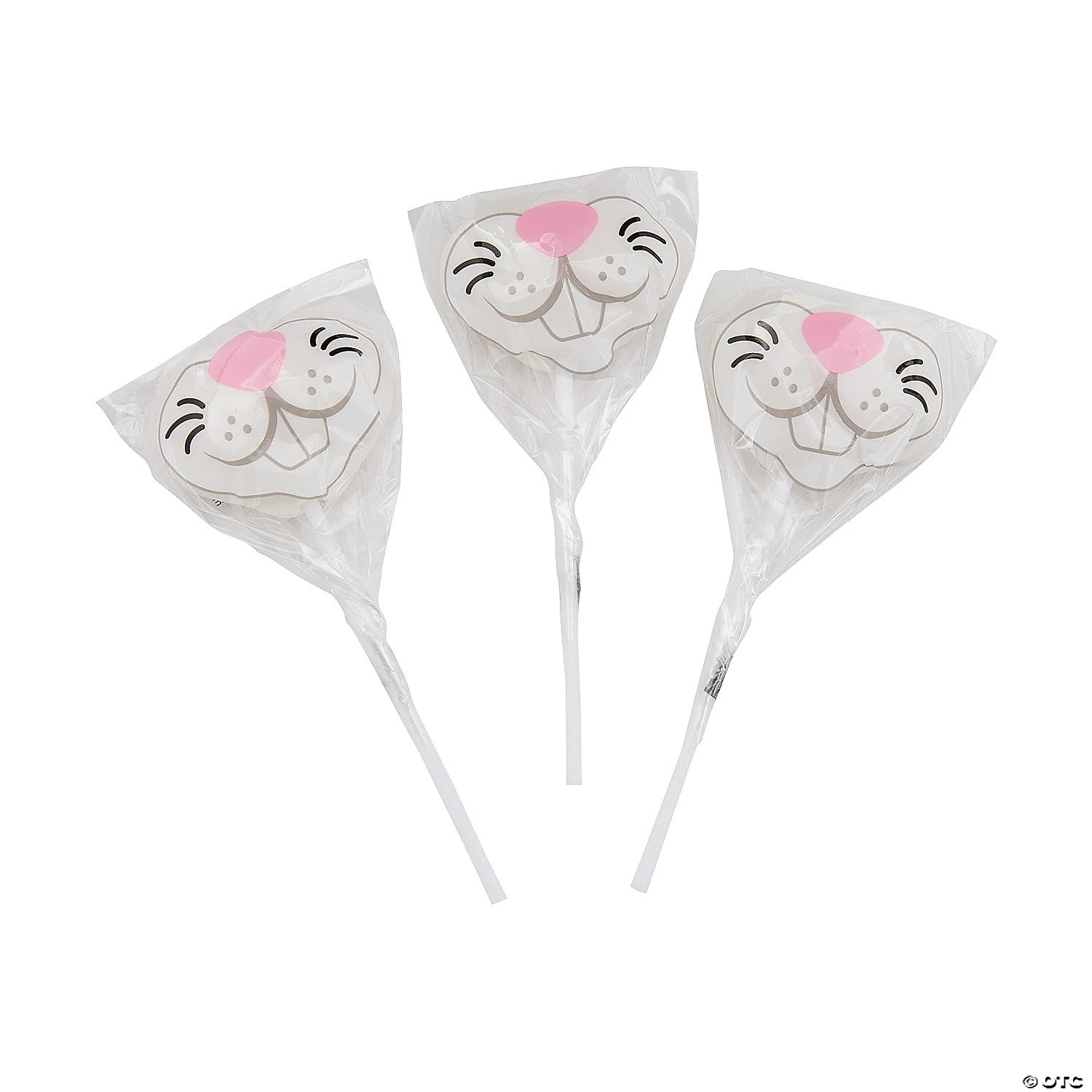 Bunny Face Lollipops - 12 Pc. 3 Bunny Face Lollipops - 12 Pc.