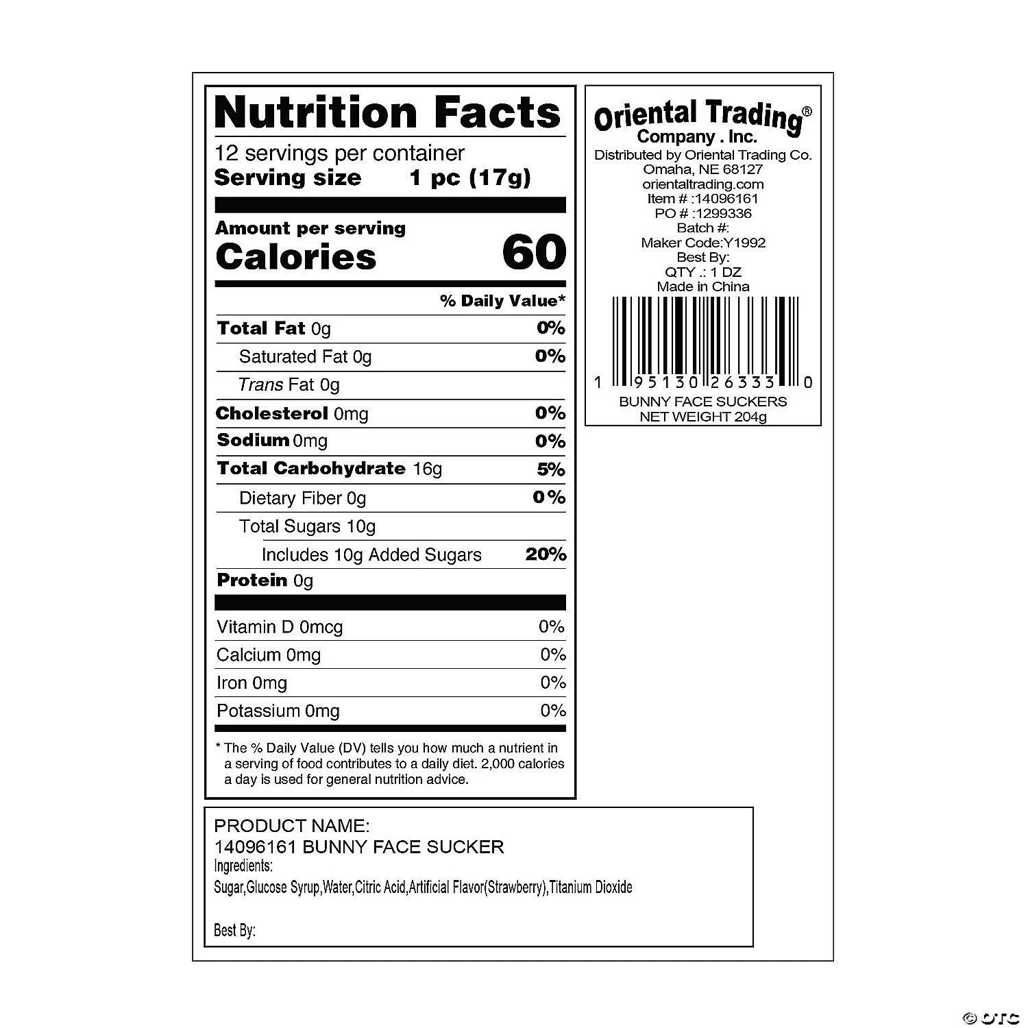 Bunny Face Lollipops - 12 Pc. 4 Bunny Face Lollipops - 12 Pc. - Image 2