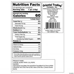 Bunny Ring Lollipops Easter Candy - 12 Pc. -Candy&Snacks Official Shop bunny ring lollipops easter candy 12 pc 13787261 a05 1