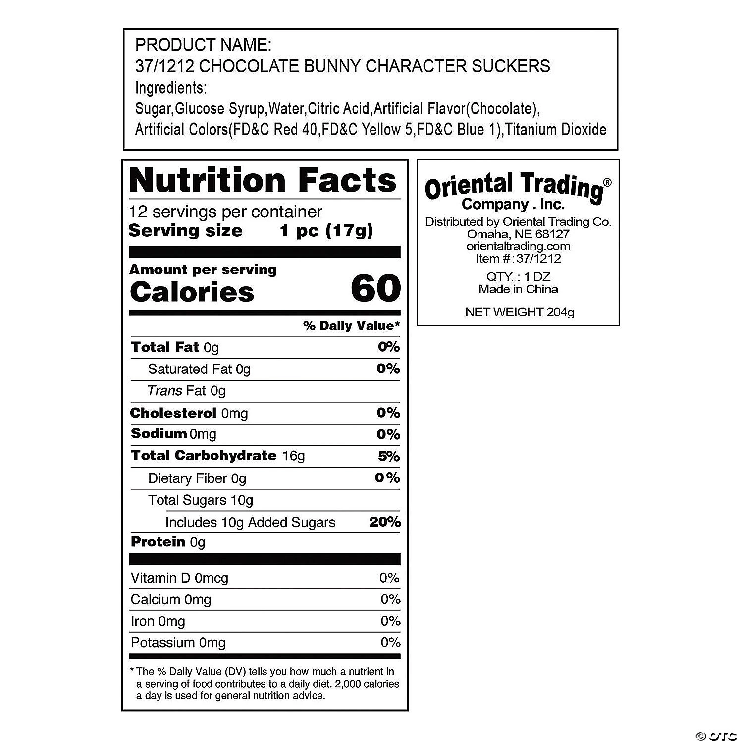 Chocolate Easter Bunny Lollipops - 12 Pc. 4 Chocolate Easter Bunny Lollipops - 12 Pc. - Image 2