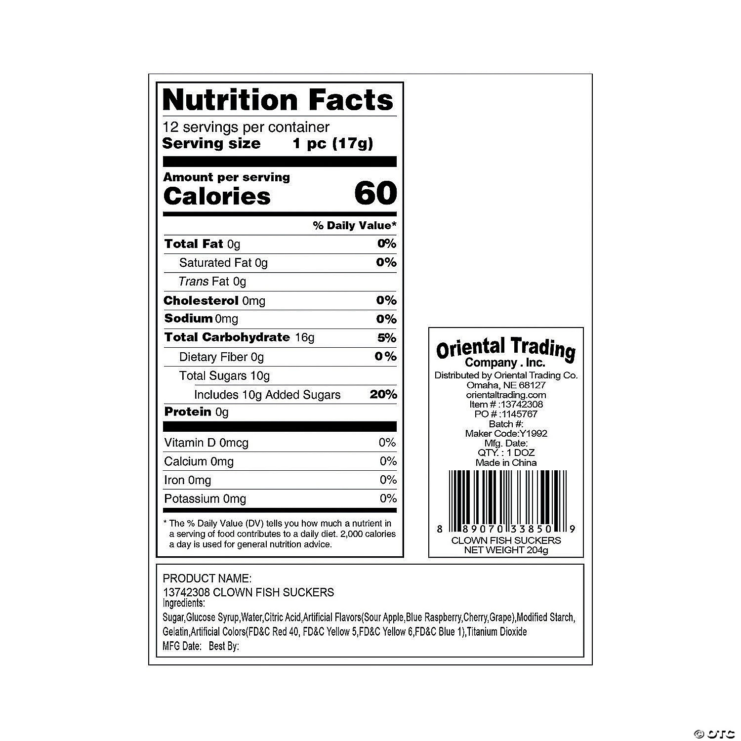 Clown Fish Lollipops - 12 Pc. 4 Clown Fish Lollipops - 12 Pc. - Image 2