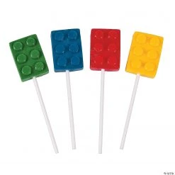 Color Brick Lollipops - 12 Pc.