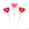 Confetti Heart-Shaped Conversation Heart Lollipops - 12 Pc. -Candy&Snacks Official Shop confetti heart shaped conversation heart lollipops 12 pc 13962217 1
