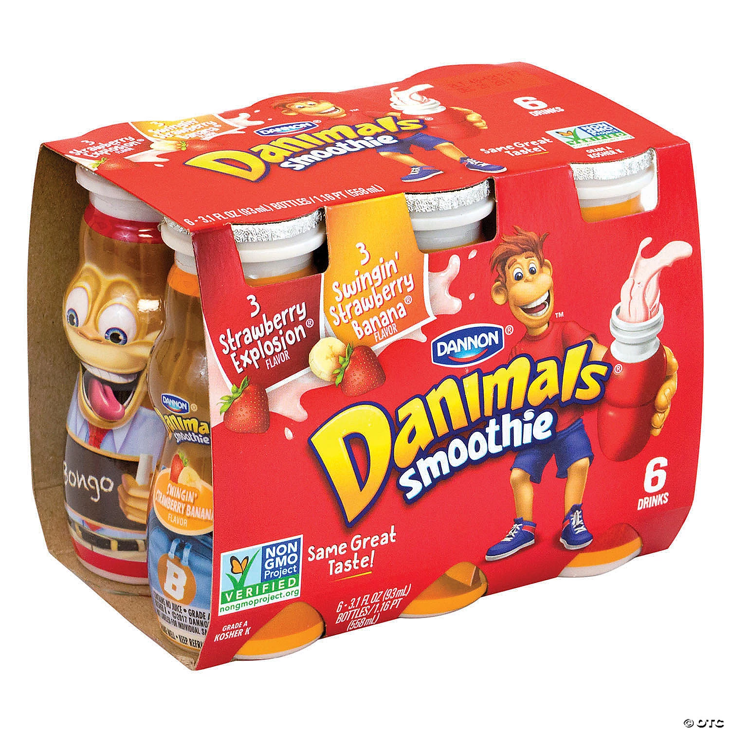 Dannon Danimals Smoothies Strawberry Explosion & Swingin' Strawberry Banana - 36 Count 6 Dannon Danimals Smoothies Strawberry Explosion & Swingin' Strawberry Banana - 36 Count - Image 4