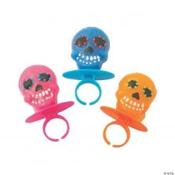 Day of the Dead Ring Lollipops - 18 Pc. -Candy&Snacks Official Shop day of the dead ring lollipops 18 pc 13962474 a02 1