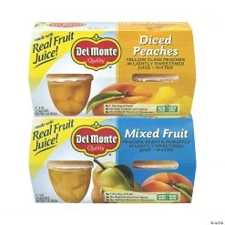 DEL MONTE Diced Peaches & Mixed Fruit Cups, 4 oz, 16 Count 10 DEL MONTE Diced Peaches & Mixed Fruit Cups, 4 oz, 16 Count -Candy&Snacks Official Shop del monte diced peaches and mixed fruit cups 4 oz 16 count13966328 a03 1