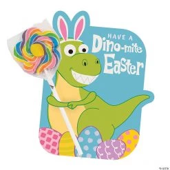 Dino-Mite Easter Lollipops with Card