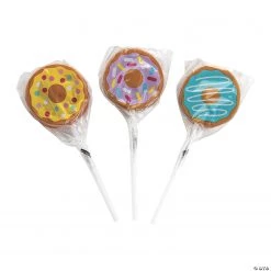 Donut Sprinkles Lollipops - 12 Pc.