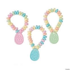 Easter Egg Candy Bracelets - 12 Pc.