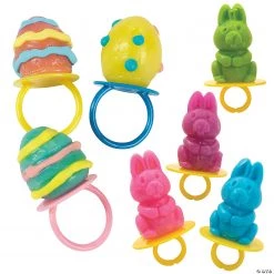 Easter Ring Lollipops Mix - 48 Pc.