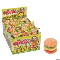 Efrutti® Mini Burger Sour Gummi Candy - 60 Pc.