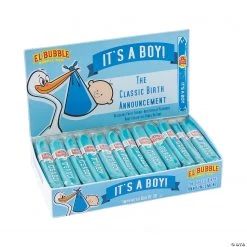 El Bubble® It’s A Boy Blue Bubble Gum Cigars - 36 Pc.