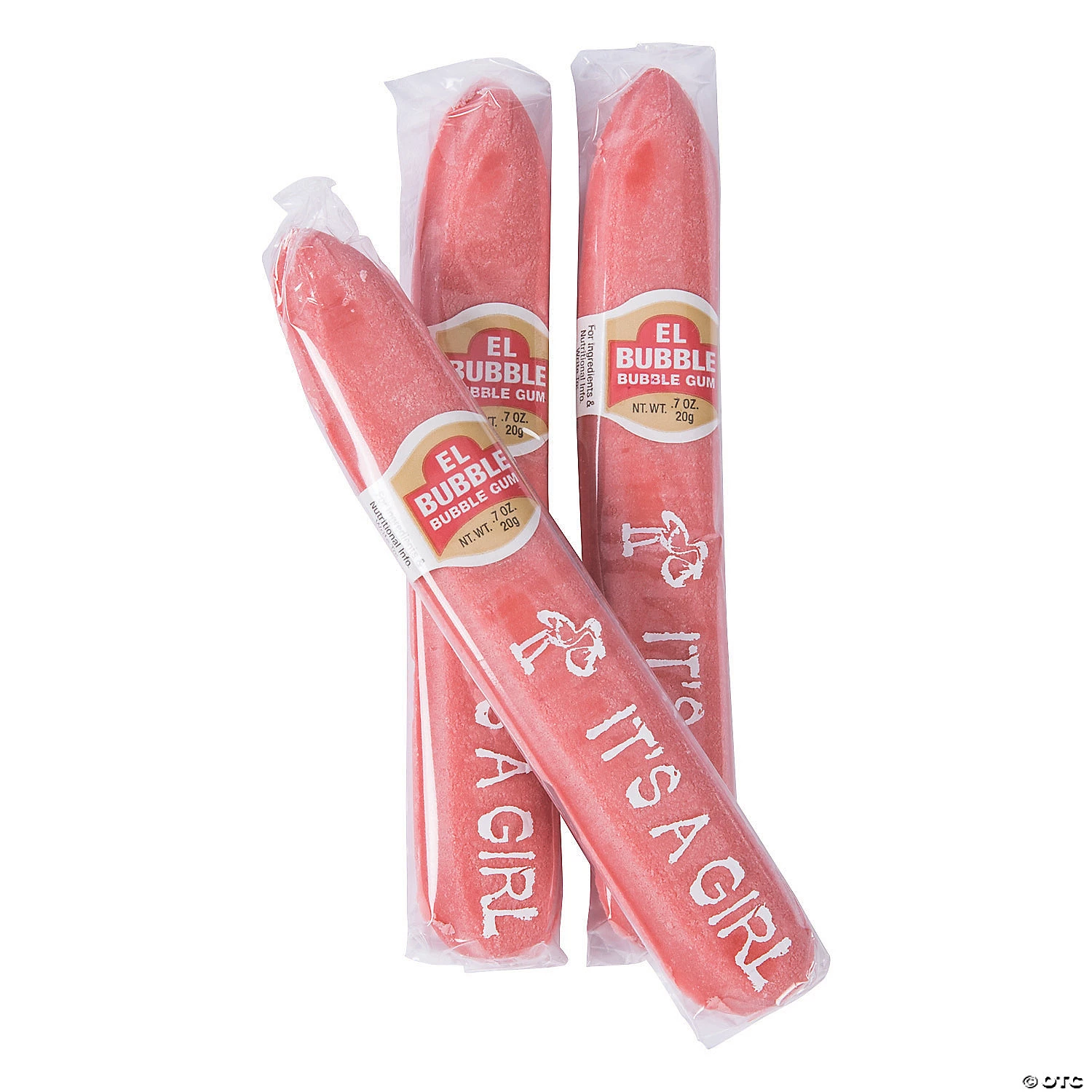 El Bubble® It’s A Girl Pink Bubble Gum Cigars - 36 Pc. 4 El Bubble® It’s A Girl Pink Bubble Gum Cigars - 36 Pc. - Image 2