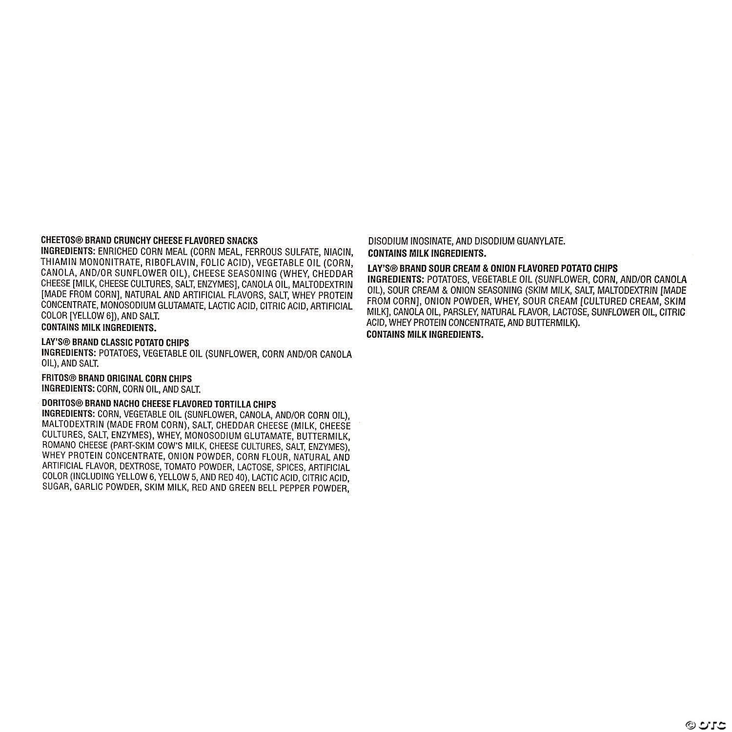 FRITO LAY Potato Chips Bags Variety Pack, 1 oz, 50 Count 7 FRITO LAY Potato Chips Bags Variety Pack, 1 oz, 50 Count - Image 5