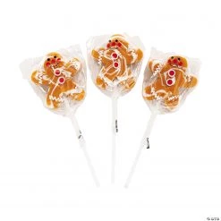 Gingerbread Swirl Lollipops - 12 Pc.