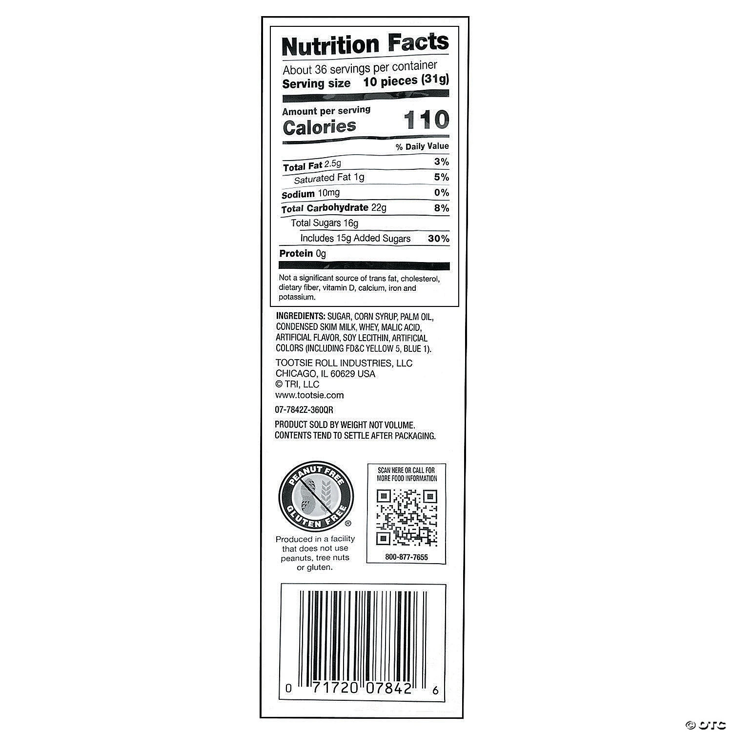 Green Apple Mini Tootsie Roll® Frooties® Chewy Fruit Candy 5 Green Apple Mini Tootsie Roll® Frooties® Chewy Fruit Candy - Image 3