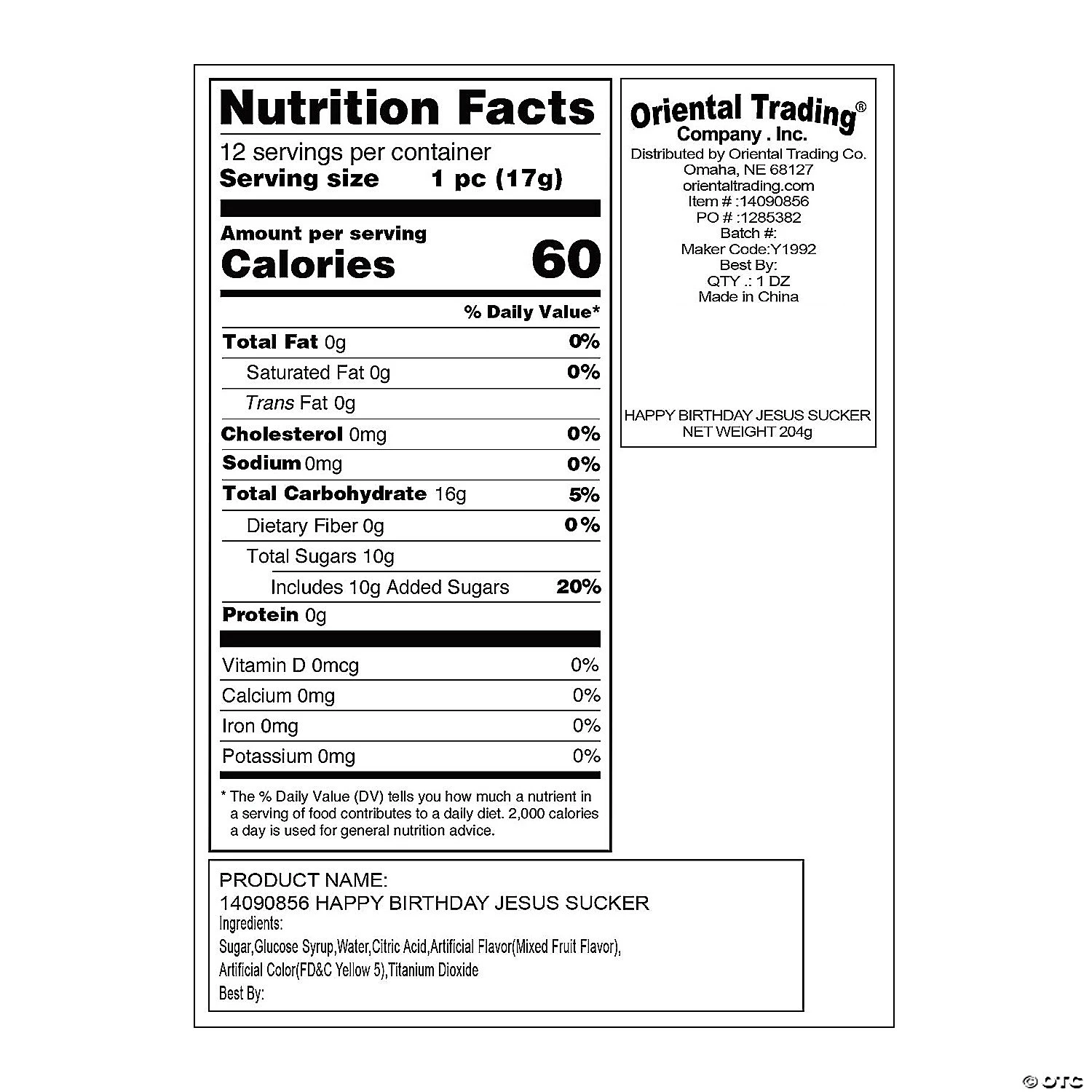 Happy Birthday Jesus Lollipops - 12 Pc. 4 Happy Birthday Jesus Lollipops - 12 Pc. - Image 2