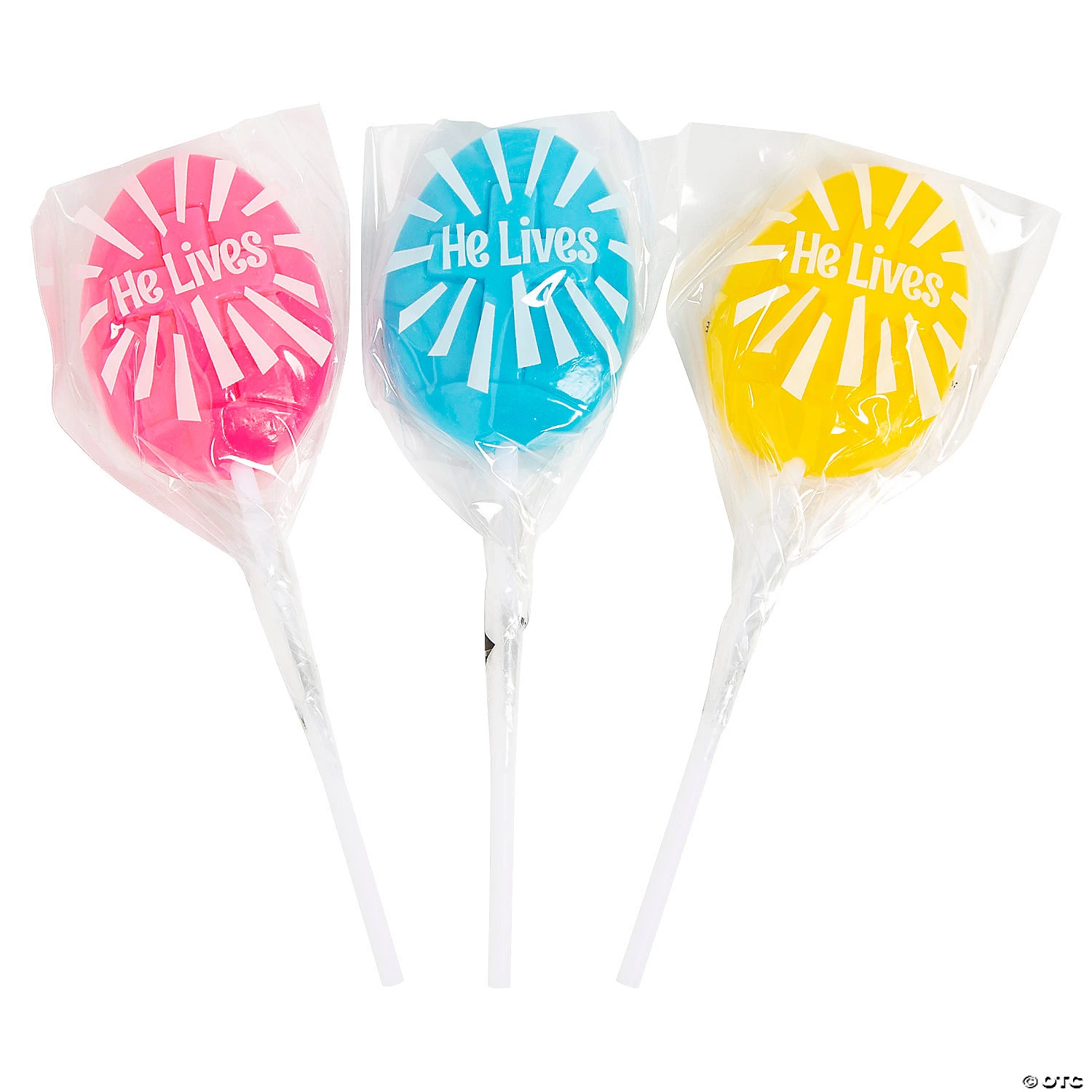He Lives Religious Easter Egg Lollipops - 12 Pc. 3 He Lives Religious Easter Egg Lollipops - 12 Pc.