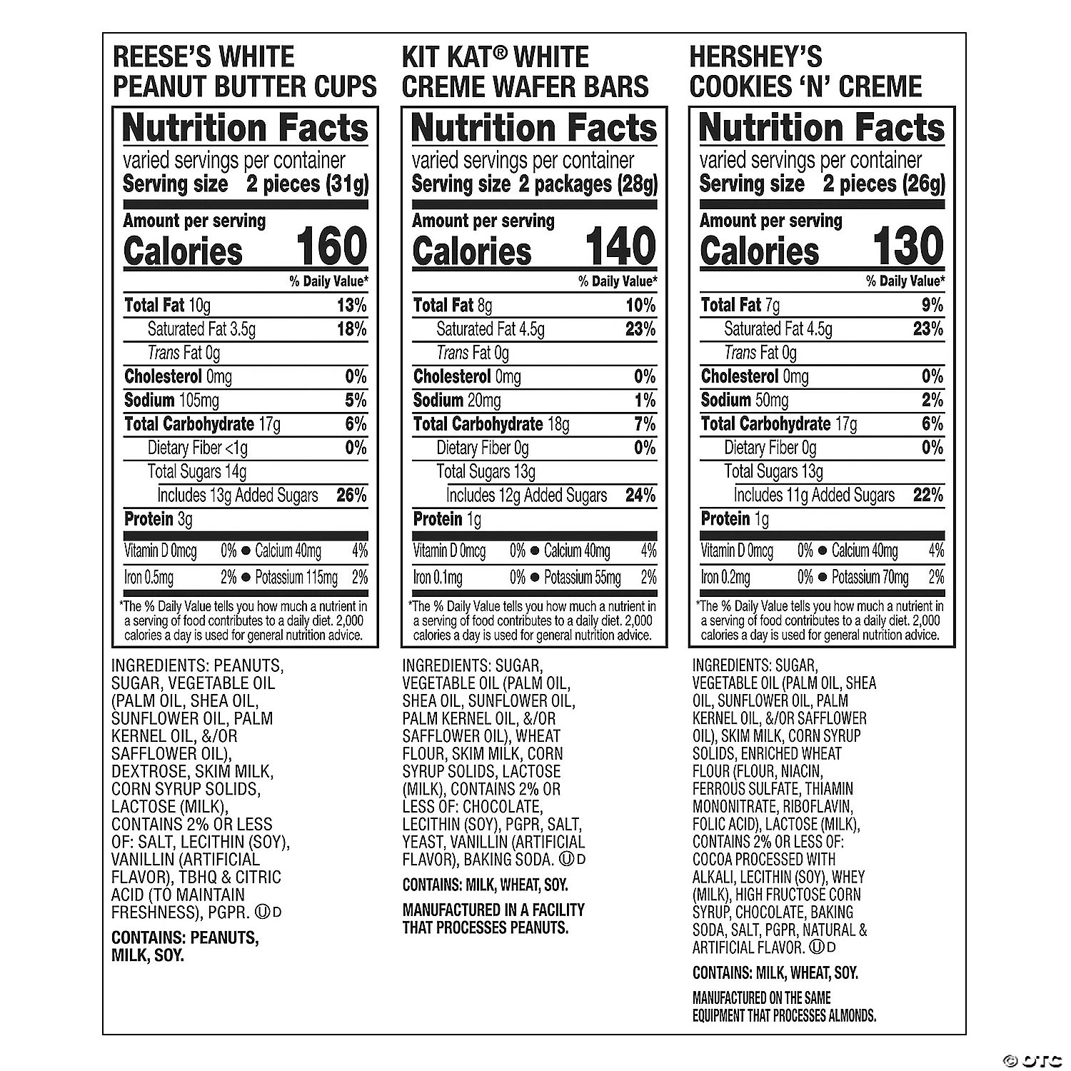 Hershey All Time Greats White Snack Size Assortment - 31.6oz bag 6 Hershey All Time Greats White Snack Size Assortment - 31.6oz bag - Image 4