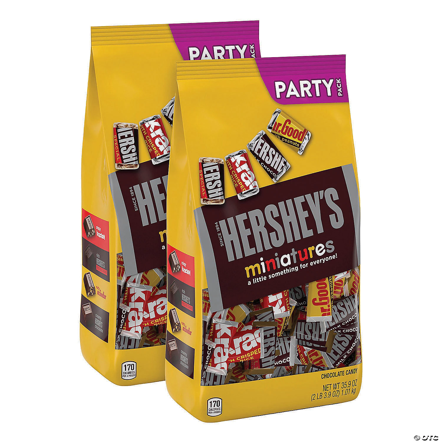 Hershey Chocolate Miniatures Mix Assortment, 35.9 oz, 2 Count 3 Hershey Chocolate Miniatures Mix Assortment, 35.9 oz, 2 Count