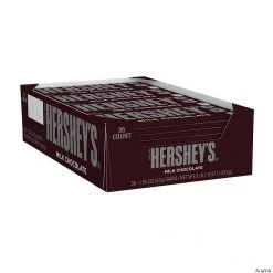 HERSHEY'S Full Size Milk Chocolate Bar, 1.55 oz, 36 Count