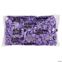 HERSHEY'S KISSES Milk Chocolates, Purple, 66.7 oz