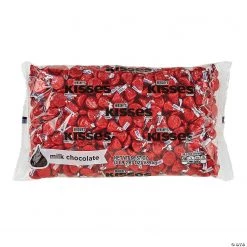HERSHEY'S KISSES Milk Chocolates, Red, 66.7 oz