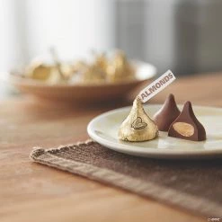 HERSHEY'S KISSES Milk Chocolates with Almonds, Gold, 66.7 oz -Candy&Snacks Official Shop hersheys kisses milk chocolates with almonds gold 66 7 oz13966242 a03 1