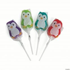 Holiday Brights Penguin Lollipops - 12 Pc.