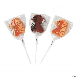 Horse-Shaped Lollipops - 12 Pc.