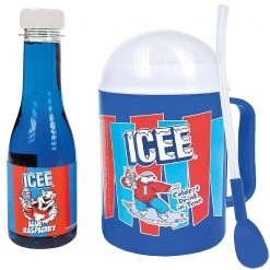 ICEE MAKING CUP & BLUE RASPBERRY SYRUP