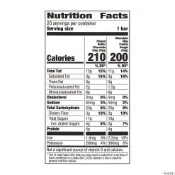 LARABAR Peanut Butter Chocolate Chip & Chocolate Chip Cookie Dough Bars Variety, 1.6 oz, 20 Count -Candy&Snacks Official Shop larabar peanut butter chocolate chip and chocolate chip cookie dough bars variety 1 6 oz 20 count13966389 a05 1