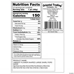 Large Flower-Shaped Swirl Lollipops - 12 Pc. 5 Large Flower-Shaped Swirl Lollipops - 12 Pc. -Candy&Snacks Official Shop large flower shaped swirl lollipops 12 pc 13683237 a05 1