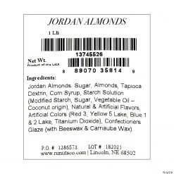 Jordan Almonds -Candy&Snacks Official Shop light blue jordan almonds 119 pc k190 a05 1