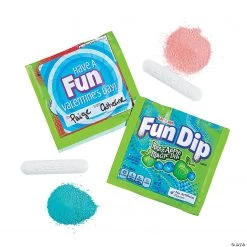 Lik-m-aid® Fun Dip™ Candy with Valentine’s Day Stickers - 48 Pc.